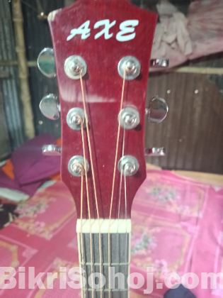 AXE Acoustic Guitar (Red Black Sunburst Color) Urgent Sell